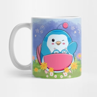 Chickapeep with background- Coexistence Webcomic Mug